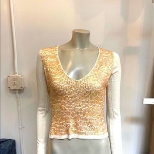 Twin-Set V-neck Sequins long Sleeves Sweater
